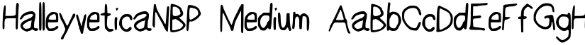 HalleyveticaNBP Medium font