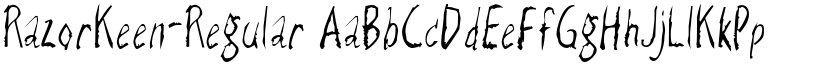 RazorKeen-Regular font