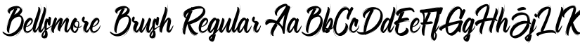 Bellsmore Brush Regular font