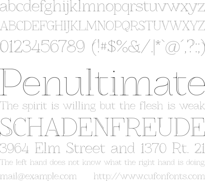 ZnikomitNo25 font preview