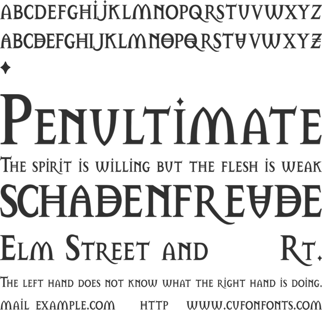 WhitePoison font preview