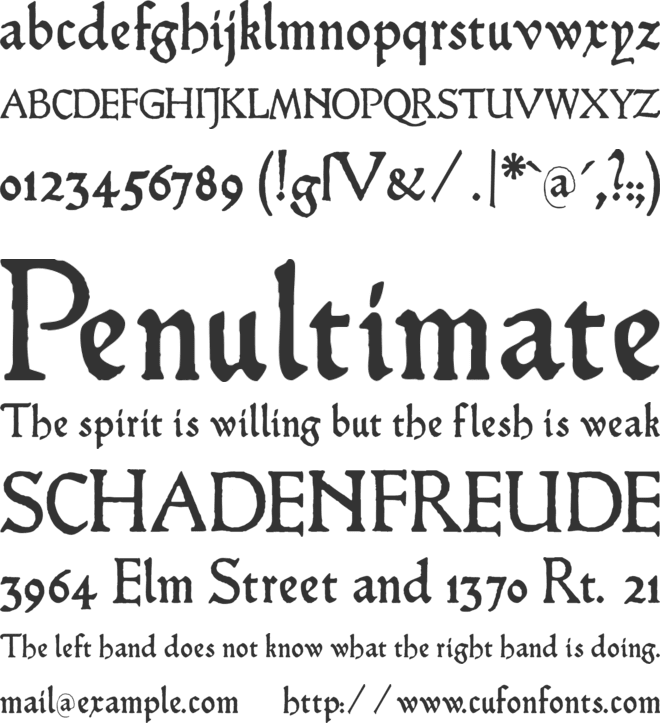 HamletOrNot font preview