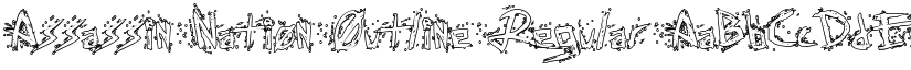 Assassin Nation Outline Regular font