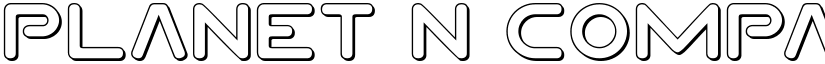 Planet N Compact 3D Regular font