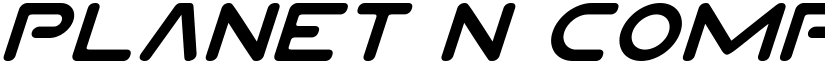 Planet N Compact Italic Italic font