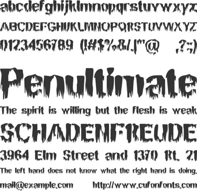 BN Manson Nights font preview