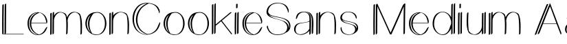 LemonCookieSans Medium font