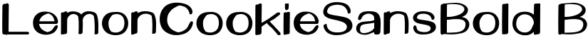 LemonCookieSansBold Bold font