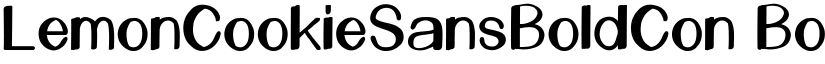 LemonCookieSansBoldCon BoldCon font