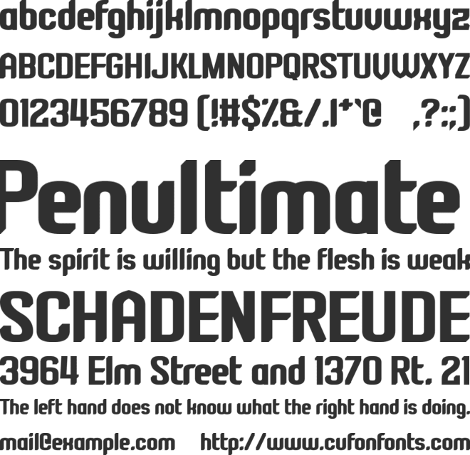 Four Mad Dogs font preview