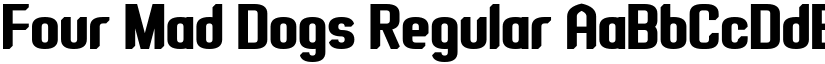 Four Mad Dogs Regular font