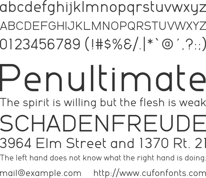Powdah font preview