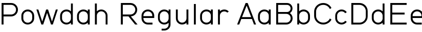Powdah Regular font