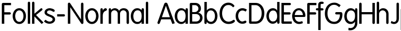 Folks-Normal font