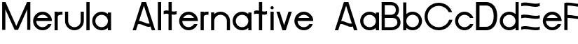 Merula Alternative font