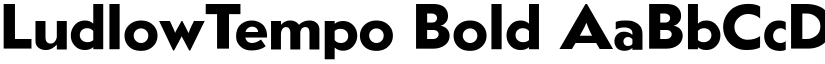 LudlowTempo Bold font
