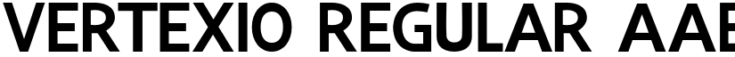 Vertexio Regular font