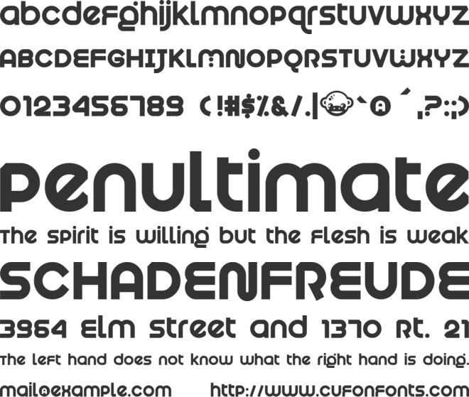 Munkeyshine font preview