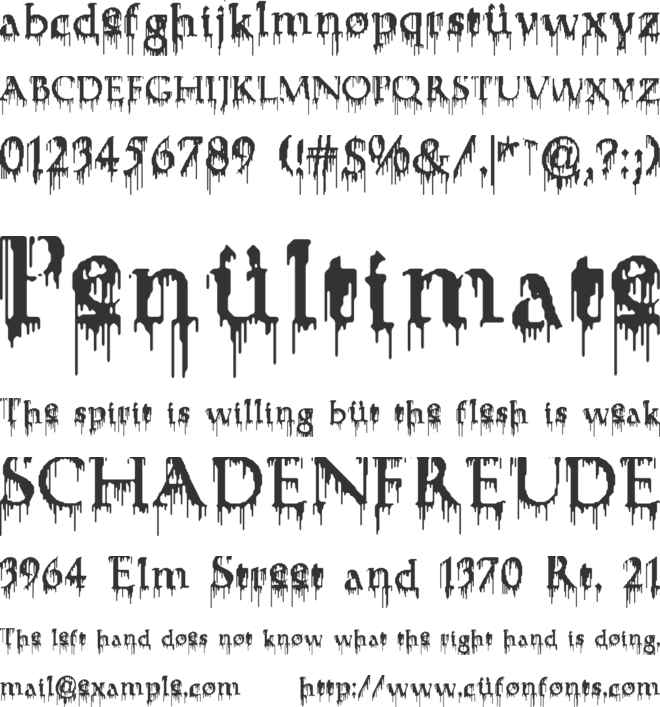 Fuehrer font preview