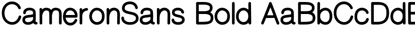 CameronSans Bold font