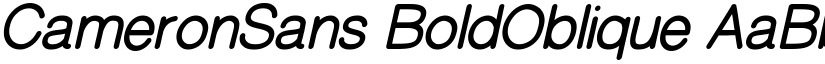 CameronSans BoldOblique font