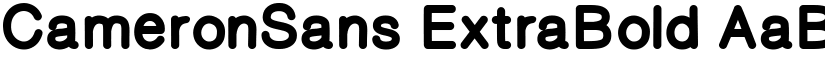 CameronSans ExtraBold font