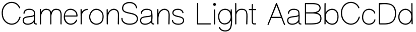 CameronSans Light font
