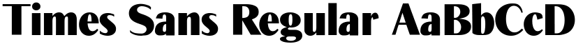 Times Sans Regular font