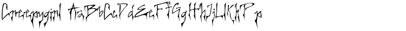Creepygirl font download