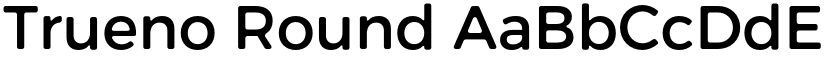 Trueno Round font