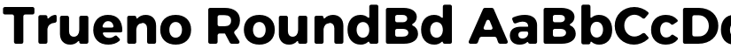 Trueno RoundBd font