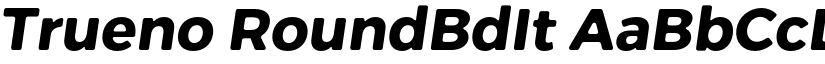Trueno RoundBdIt font