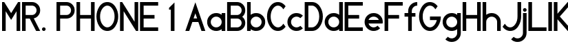 MR. PHONE 1 font