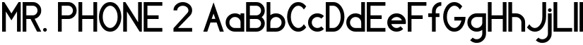 MR. PHONE 2 font