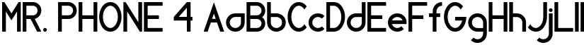 MR. PHONE 4 font