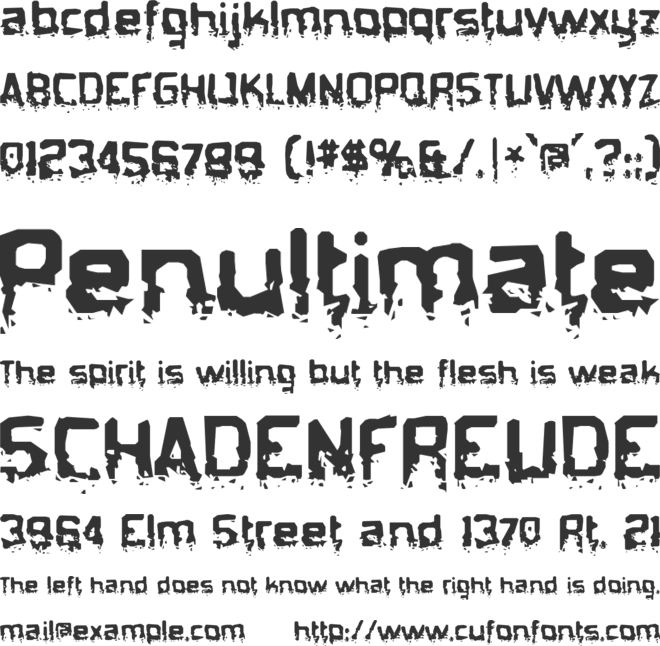 Biometric Joe font preview