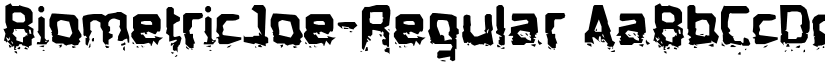BiometricJoe-Regular font