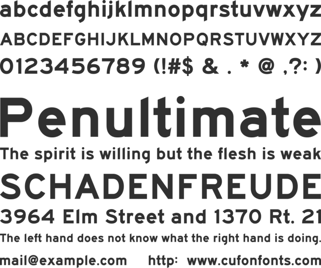 BywayEModified font preview