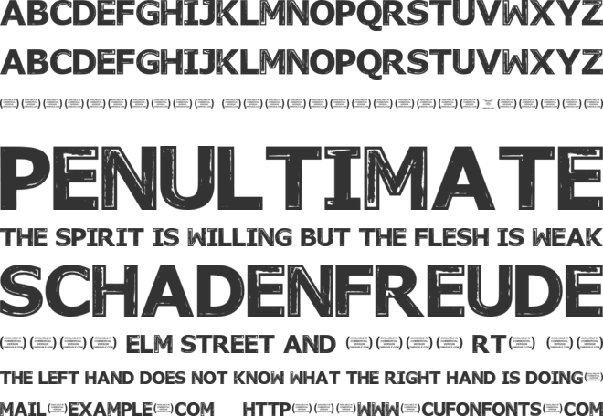 November Mornings font preview