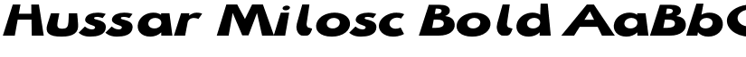 Hussar Milosc Bold font