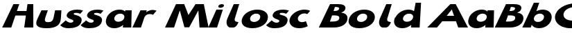 Hussar Milosc Bold font