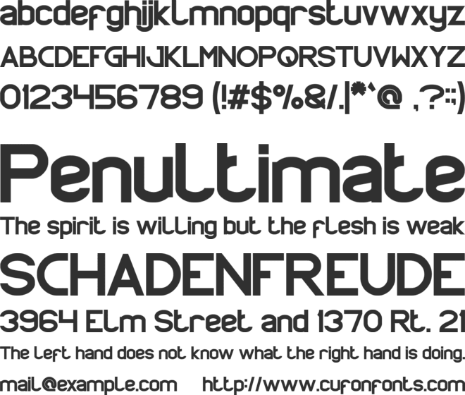 PROFFESIONAL font preview