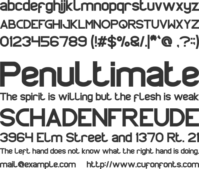 PROFFESIONAL font preview