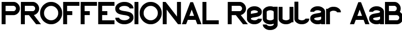 PROFFESIONAL Regular font