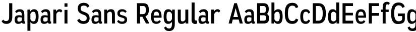Japari Sans Regular font