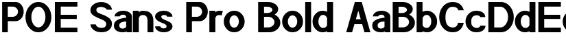 POE Sans Pro Bold font