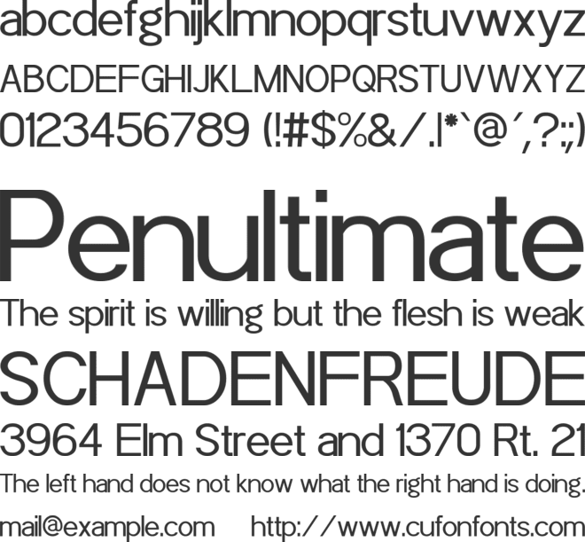 POE Sans Pro font preview