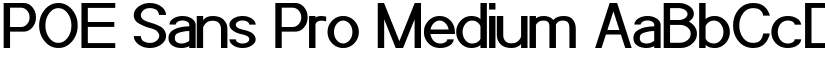 POE Sans Pro Medium font