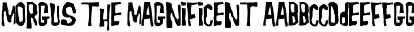 Morgus the Magnificent font