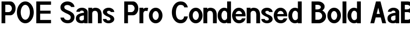 POE Sans Pro Condensed Bold font
